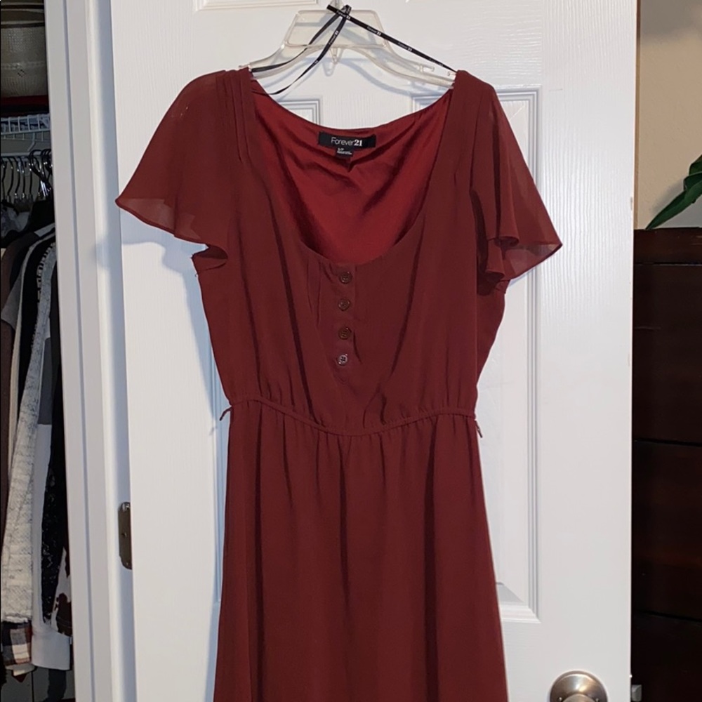 Brick red dress